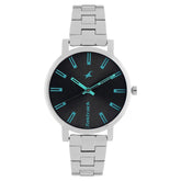 Fastrack, Women's  Watch Analog, Black Dial Silver Stainless Steel Strap , 68010SM04